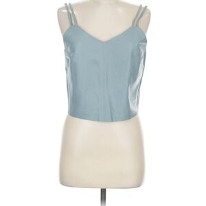 Walter Baker Powder Blue Double-Strap V-Neck Crop Cami